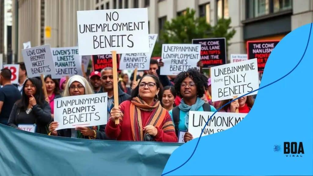 Federal unemployment benefits protest events that demand change